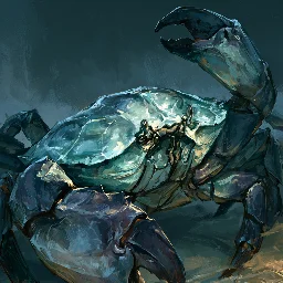 Glassback Crab portrait